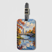 Indianapolis White Bridge Over the White River  Bagagelabel (Voorkant (verticaal))