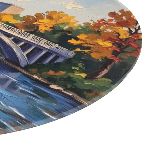 Indianapolis White Bridge Over the White River Snijplank (Hoek)