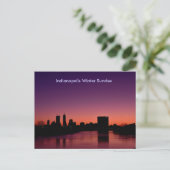 Indianapolis Winter Sunrise Briefkaart (Staand voorkant)