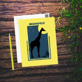 Indianapolis Zoo Indiana  Giraffe Briefkaart