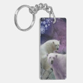 Indianapolis Zoo Polar Beer Snowflakes Sleutelhanger (Voorkant Links)