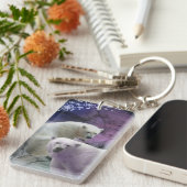 Indianapolis Zoo Polar Beer Snowflakes Sleutelhanger (Voorkant Rechts)