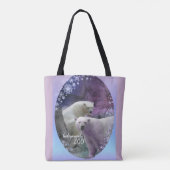 Indianapolis Zoo Polar Beer Snowflakes Tote Bag (Achterkant)