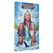 Indianen Beroemde Indiase chefs schilderen Klembord (Rechts)