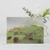  Indianen, Buffalo Chase door Catlin (Staand voorkant)