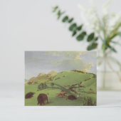  Indianen, Buffalo Chase door Catlin Briefkaart (Staand voorkant)