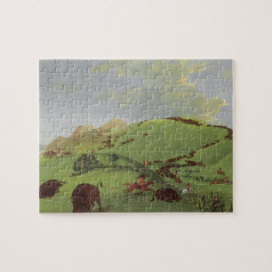  Indianen, Buffalo Chase door Catlin Legpuzzel