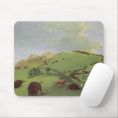  Indianen, Buffalo Chase door Catlin Muismat (Met muis)