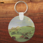  Indianen, Buffalo Chase door Catlin Sleutelhanger (Voorkant)