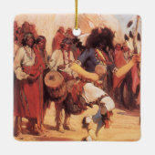  Indianen, Buffalo Dance van Cassidy Keramisch Ornament (Achterkant)