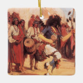  Indianen, Buffalo Dance van Cassidy Keramisch Ornament (Voorkant)
