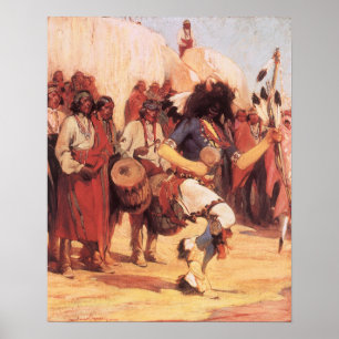  Indianen, Buffalo Dance van Cassidy Poster