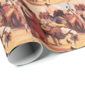 Indianen Buffalo Dancer door Cassidy Cadeaupapier (Rol Hoek)