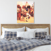  Indianen Buffalo Dancer door Cassidy Canvas Afdruk (Insitu (Slaapkamer))