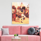  Indianen Buffalo Dancer door Cassidy Canvas Afdruk (Insitu (Woonkamer))