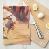  Indianen Buffalo Dancer door Cassidy Theedoek (Quarter Fold)