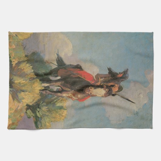  Indianen, Crow Outlier van Dunton Theedoek (Horizontaal)