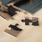 Indianen en wolf legpuzzel (Zijkant)