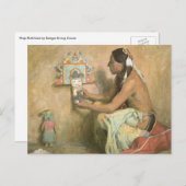  Indianen, Hopi Katchina van Couse Briefkaart (Voorkant / Achterkant)