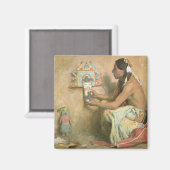  Indianen, Hopi Katchina van Couse Magneet (Voorkant / Achterkant)