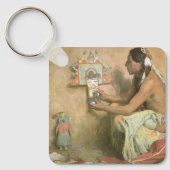  Indianen, Hopi Katchina van Couse Sleutelhanger (Voorkant)