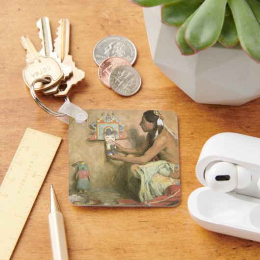  Indianen, Hopi Katchina van Couse Sleutelhanger (Bureau)