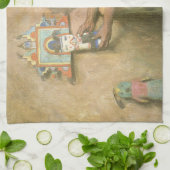  Indianen, Hopi Katchina van Couse Theedoek (Gevouwen)