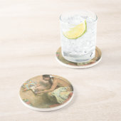  Indianen, Hopi Katchina van Couse Zandsteen Onderzetter (Zijkant)