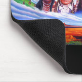 Indianen Indiaanse Chiefs Custom Tekst toevoegen Muismat (Hoek)