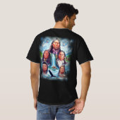 Indianen Indiase Chiefs Mannen Terug Print T-shirt (Achterkant volledig)