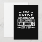 Indianen ontvingen inheemse Amerikaanse dag Bedankkaart (Voorkant / Achterkant)