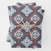 Indianen patroon inpakpapier vel (In situ)