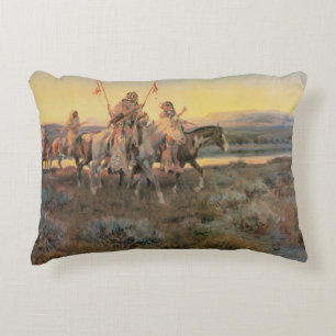  Indianen, Piegans van CM Russell Accent Kussen
