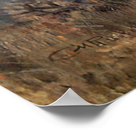 Indianen, Piegans van CM Russell Poster (Hoek)