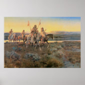  Indianen, Piegans van CM Russell Poster (Voorkant)