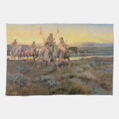  Indianen, Piegans van CM Russell Theedoek (Horizontaal)