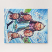 indianen schilderen beroemde indiaanse stamhoofden legpuzzel (Horizontaal)