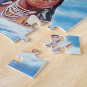 indianen schilderen beroemde indiaanse stamhoofden legpuzzel (Zijkant)