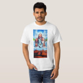 Indianen Sjabloon Mannen Modern Trendy T-shirt (Voorkant volledig)