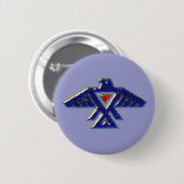 Indianer native american anishinabe ojibwe ojibwa ronde button 5,7 cm (Voorkant /achterkant)
