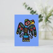 Indianer Native American Rabe raven Briefkaart (Staand voorkant)
