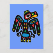 Indianer Native American Rabe raven Briefkaart (Voorkant)