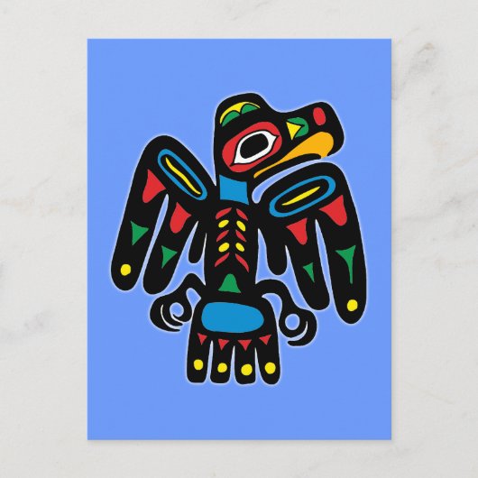 Indianer Native American Rabe raven Briefkaart (Voorkant)