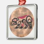 Indianer Schild Native American shield Metalen Ornament (Links)