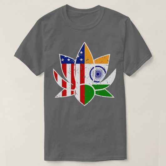 IndianProud India Vlag VS T-shirt (Design voorkant)
