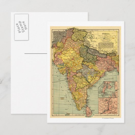 IndiaPanoramaIndia Briefkaart (Voorkant / Achterkant)