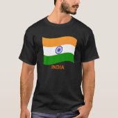 India's Bharat Indian Waving Flag   T-shirt (Voorkant)