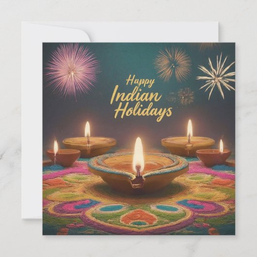 Indias feestseizoen feestdagenkaart (Voorkant)