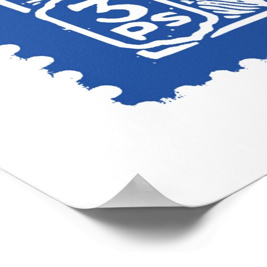 India's postzegelontwerp, olifant poster (Hoek)