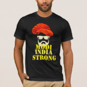 india's sterke, trotse Narendra Modi t-shirt desig (Voorkant)